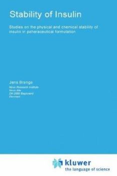Hardcover Stability of Insulin Book