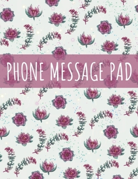 Paperback Phone Message Pad: Phone Call Log Book Telephone Message Tracker and Phone Memo Notebook, 8.5 x 11 inches, 100 Perfectly Designed Pages, Book