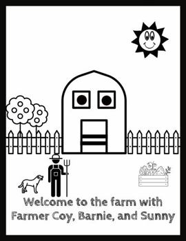 Paperback Farmer Coy's Alphabet Garden: Coloring Book