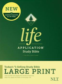 Hardcover NLT Life Application Study Bible, Third Edition, Large Print (Hardcover) [Large Print] Book