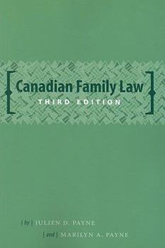 Canadian Family Law (Black Belt Series)