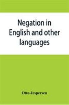 Paperback Negation in English and other languages Book
