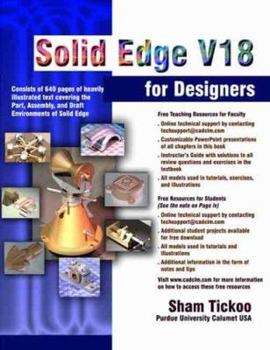 Paperback Solid Edge V18 for Designers Book