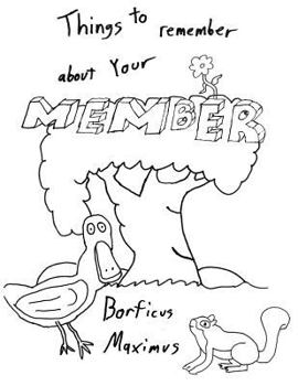 Paperback Things to Remember About Your Member: A Whimsical Coloring Book for Adults Book