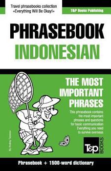Paperback English-Indonesian phrasebook and 1500-word dictionary Book