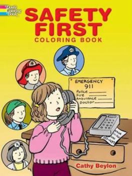 Paperback Safety First Coloring Book
