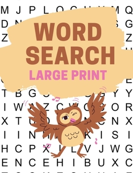 Paperback Word Search Large Print: Word Search for Adults Large Print [Large Print] Book