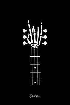 Journal: Dot Grid Journal - Skeleton Hand Guitar Cool Easy Halloween Gift - Black Dotted Diary, Planner, Gratitude, Writing, Travel, Goal, Bullet Notebook