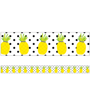 Misc. Supplies Simply Stylish Tropical Pineapples Straight Bulletin Board Borders Book