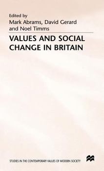 Hardcover Values & Social Change in Britain Book