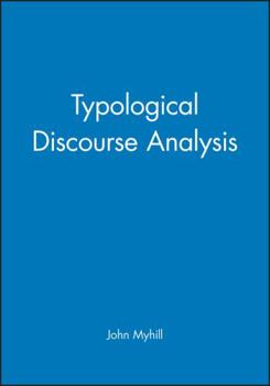 Hardcover Typological Discourse Analysis Book