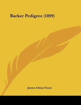 Paperback Barker Pedigree (1899) Book