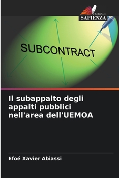 Paperback Il subappalto degli appalti pubblici nell'area dell'UEMOA [Italian] Book