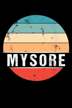 Paperback Mysore: 100 Pages 6 'x 9' - Travel Journal or Notebook Book