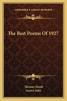 Paperback The Best Poems of 1927 Book