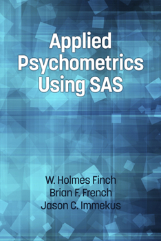 Paperback Applied Psychometrics Using SAS Book