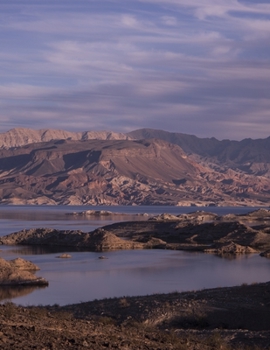 Paperback Notebook: Nevada Lake Mead landscape desert Arizona California Clark County Book