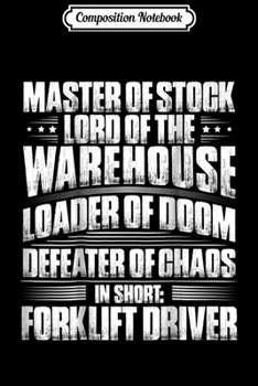 Paperback Composition Notebook: Forklift Driver Eat Sleep Journal/Notebook Blank Lined Ruled 6x9 100 Pages Book