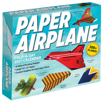 Calendar Paper Airplane Fold-A-Day 2021 Calendar Book
