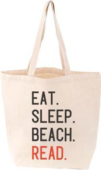 Misc. Supplies Eat. Sleep. Beach. Read. Tote Book