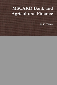 Paperback MSCARD Bank and Agricultural Finance Book