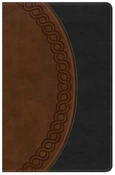 Imitation Leather KJV Large Print Personal Size Reference Bible, Black/Brown Deluxe Leathertouch, Indexed [Large Print] Book