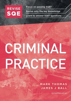 Paperback Revise SQE Criminal Practice Book