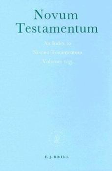 Hardcover An Index to Novum Testamentum Volumes 1-35 Book