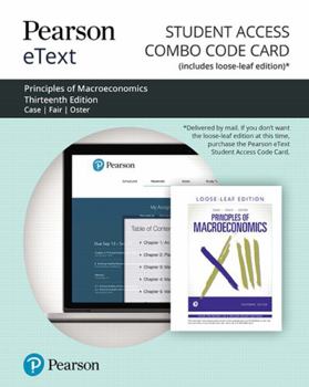 Printed Access Code Pearson Etext for Principles of Macroeconomics -- Combo Access Card Book