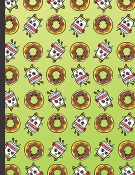 Three Year Monthly Planner and Calendar 2020-2022: Happy Sprinkle Chocolate Frosted Donuts and Angry Hot Coffee on Lime Green Background Cover. Fun Date Schedule Journal for All Ages.