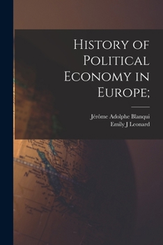 Paperback History of Political Economy in Europe; Book