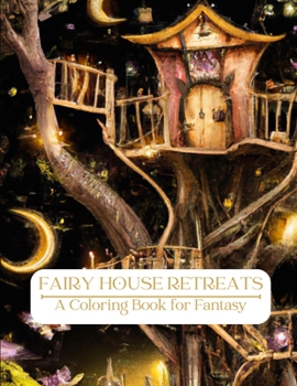 Paperback Fairy House Retreats: A Coloring Book for Fantasy Book
