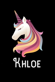 Khloe : Personalized Custom Name Unicorn Themed Monthly 2020 Planner (Calendar, to Do List, Monthly Budget, Grocery List, Yearly Financial Goals) Gift for Girls and Women