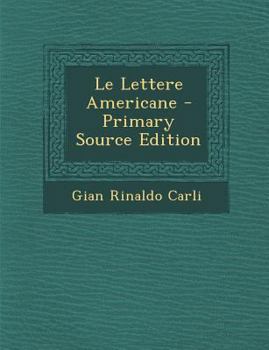 Paperback Le Lettere Americane [Italian] Book