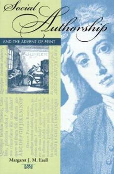 Hardcover Social Authorship and the Advent of Print Book