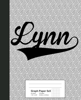 Paperback Graph Paper 5x5: LYNN Notebook Book