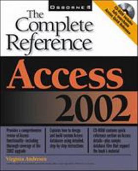 Paperback Access 2002: The Complete Reference (Book/CD-Rom) [With CD ROM] Book