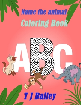 Paperback Name the Animal Coloring Book