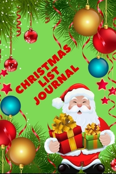 Paperback Christmas List Journal: Holiday Journal with Checklist Boxes and Lines for Shopping, Grocery's, Menus and of course to help with your Holiday Book