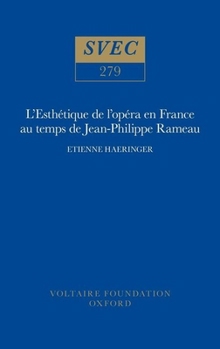 Hardcover L'Esthétique de l'Opéra En France Au Temps de Jean-Philippe Rameau Book