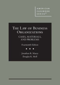 Hardcover The Law of Business Organizations, Cases, Materials, and Problems Book