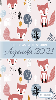 Paperback The Treasure of Wisdom - 2021 Pocket Planner - Foxes: An 18 Month Planner with Inspirational Bible Verses Book