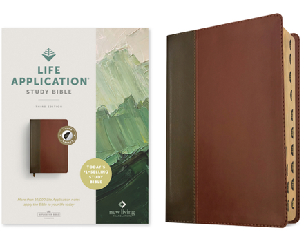 Imitation Leather NLT Life Application Study Bible, Third Edition (Red Letter, Leatherlike, Brown/Tan, Indexed) Book