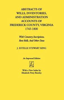 Paperback Abstracts of Wills, Inventories...Frederick Co., Va (An Improved) Book