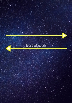 Paperback Notebook: Galaxy (Yellow) Book