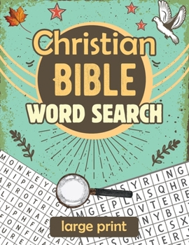 Paperback Christian Bible Word Search: Large print biblical puzzle book 8.5x11 Book