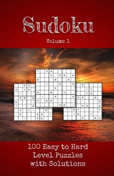 Paperback Sudoku: Volume 1 Easy to Hard Level Fun Logic Puzzle Book Compact Travel Size For Adults Book