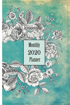 2020 Monthly Planner: Spring Wreath 6 x 9 inch 120 Pages Year Months Weeks Planner, Calendar, and Organizer plus Graph Paper (January 2020 - December 2020)