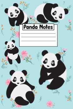 Panda Notes: Journal (A Composition Book Notebook) (6x9 icnh size - 120 Page) - Special Christmas gift for Men Women Kids Girls