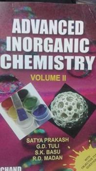 Paperback S Chand Advanced Inorganic Chemistry - Vol Ii Book